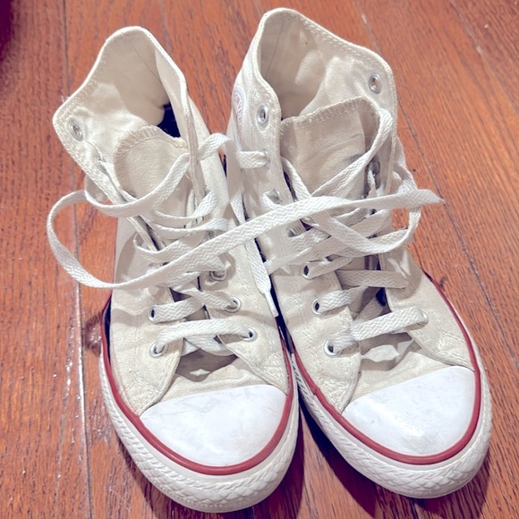 Converse Other - Converse Chuck Taylor All Star High top Classic white sneaker size 3 big kid